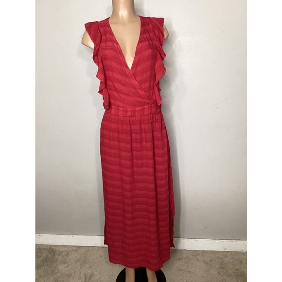 New. Michael Stars Flutter-Sleeve Maxi Dress - Picture 7 of 10